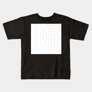 GREEN AND WHITE DOTTED VINTAGE RETRO Kids T-Shirt